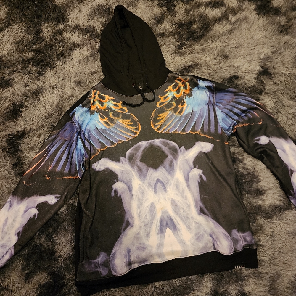 Smoke design hoody xxl